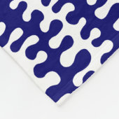 オーガニックストライプ深い フリースブランケット (角)