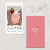 オーガニックスムージーズアートヘルシードリンクズミルクシェーク 名刺 (正面/裏面)