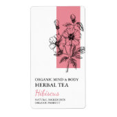 オーガニックハイビスカスハーブティー事業ラベル ラベル (正面)