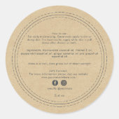 オーガニックビジネスビューティー製品成分クラフト ラウンドシール (正面)