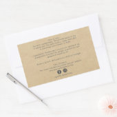 オーガニックビジネスビューティー製品成分クラフト 長方形シール (封筒)