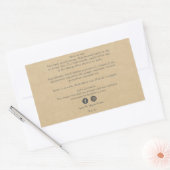 オーガニックビジネスビューティー製品成分クラフト 長方形シール (封筒)