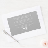 オーガニックビジネスビューティー製品成分グレー 長方形シール (封筒)