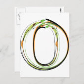 オーガニックフォントイラストレーション ポストカード (正面/裏面)