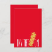 オーガニックフード イタリアンスパゲッティ ご招待 招待状 (正面/裏面)