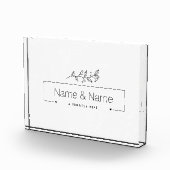 オーガニックミニマル自然結婚デザイン編集可能 フォトブロック (右)