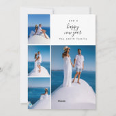 オーガニックリース数々の写真コラージュ年レビュー中 シーズンカード (裏面)