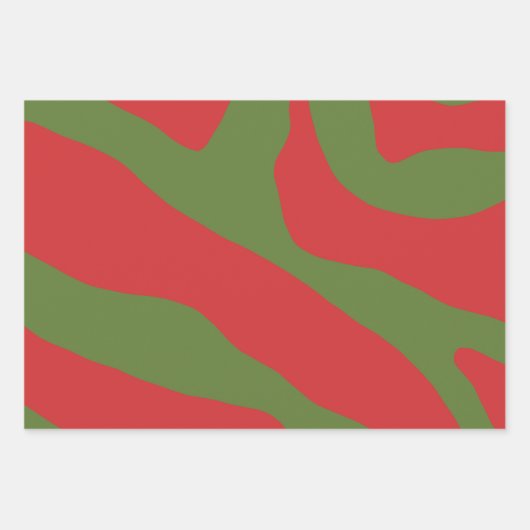 オーガニック型枠モダン抽象芸術ミニマリスト ラッピングペーパーシート (正面3)