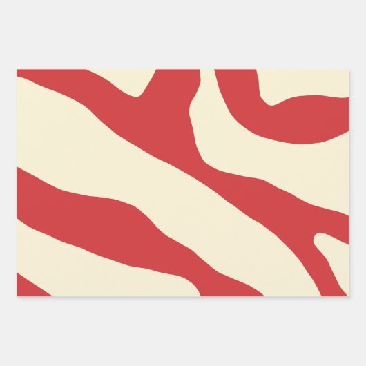 オーガニック型枠モダン抽象芸術ミニマリスト ラッピングペーパーシート (正面2)