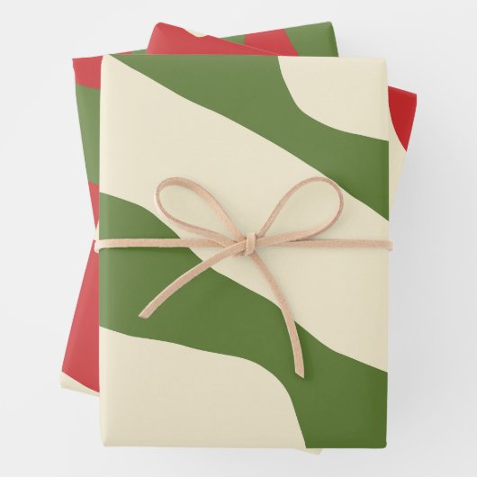 オーガニック型枠モダン抽象芸術ミニマリスト ラッピングペーパーシート (インサイチュ)