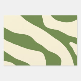 オーガニック型枠モダン抽象芸術ミニマリスト ラッピングペーパーシート