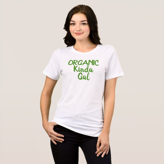 オーガニック女子の楽しいTシャツ トライブレンドTシャツ (正面全面)
