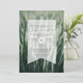 オーガニック小麦 | 結婚式招待状 招待状 (スタンド正面)