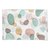 オーガニック形のシモダンームレスパターン 枕カバー (正面左)