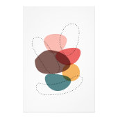 オーガニック形状芸術的抽象芸術構成3 フォトプリント            (正面)