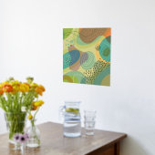 オーガニック抽象芸術図形 箔ポスター (レイダウン (キッチン))