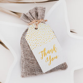 オーガニック水玉模様ゴールドフォイルメッセージカード ギフトタグ