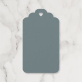 オーガニック水玉模様ゴールドフォイルメッセージカード ギフトタグ (裏面)