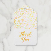 オーガニック水玉模様ゴールドフォイルメッセージカード ギフトタグ (正面)