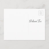 オーガニック海ブルーウォーター結婚式招待状 インビテーションポストカード (裏面)