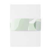 オーガニック緑の幾何学的結婚抽象芸術 招待状ベリーバンド (裏面例)