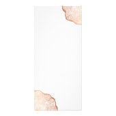 オーガニック美しいバラ金ゴールドツリーリングや輪サロン ラックカード (裏面)