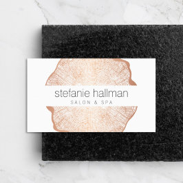 オーガニック美しいバラ金ゴールドツリーリングや輪サロン 名刺