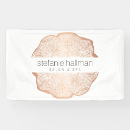 オーガニック美しいバラ金ゴールドツリーリングや輪サロン 横断幕