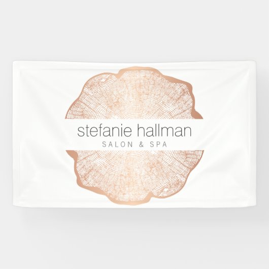 オーガニック美しいバラ金ゴールドツリーリングや輪サロン 横断幕 (横)