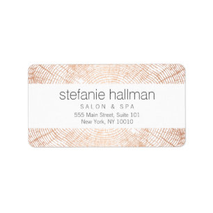 オーガニック美しいバラ金ゴールドツリーリングや輪パターン ラベル