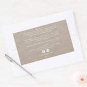 オーガニック美しい製品成分クラフトレクタングル 長方形シール (封筒)