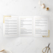 オーガニック美しい金ゴールドツリーリングや輪サロンパンフレット 三つ折りカード (内部)