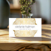 オーガニック美しい金ゴールドツリーリングや輪サロン 名刺