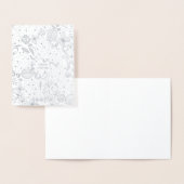 オーガニック花模様フォイル挨拶 箔カード (ディスプレー)