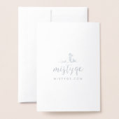 オーガニック花模様母の日の挨拶 箔カード (裏面封筒付き)