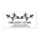 オーガニック葉 ラバースタンプ (インプリント)