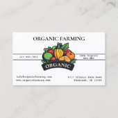 オーガニック農業 名刺 (正面)