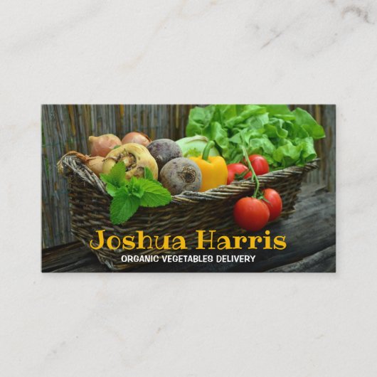 オーガニック野菜配達 名刺 (正面)