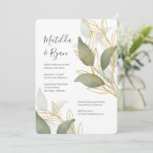 オーガニック離れ結婚式招待状 招待状 (スタンド正面)