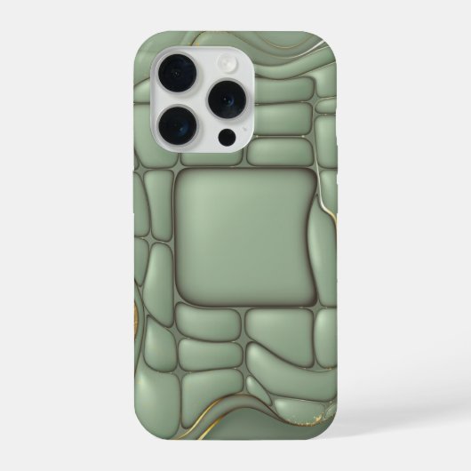オーガニック セル フロー アブストラクト iPhoneケース (裏面)