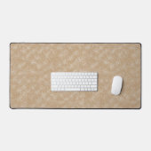 オーガニック フラワー テクスチャ デスクマット (キーボード&マウス)