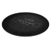 「オーガニック ミニマリスト ナチュラル ウェディング デザイン 編集可能」 カッティングボード (角)