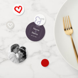 「オーガニック ミニマリスト ナチュラル ウェディング デザイン 編集可能」 コンフェッティ