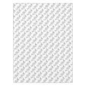 「オーガニック ミニマリスト ナチュラル ウェディング デザイン 編集可能」 テーブルクロス (正面)