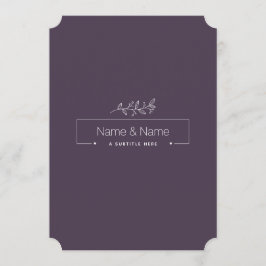 「オーガニック ミニマリスト ナチュラル ウェディング デザイン 編集可能」 メニュー