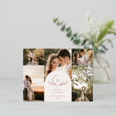 オーガニック モノグラム 5 枚の写真 箔シーズンポストカード (立ち正面)