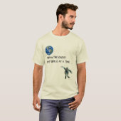 オーガニック: 1匹のカメ一度に Tシャツ (正面フル)