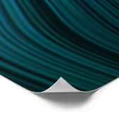 オーガニックArt溶融プラスチック柔らかいストランドブルーヒューズ ポスター (角)