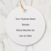 オーガニックFarm Fresh Businessをテーマ フェイバータグ (裏面)