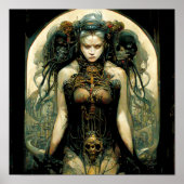 オーガニックTech女性ファンタジーSci-Fi ポスター (正面)